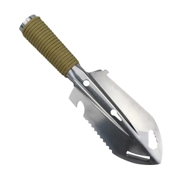 Ryggsäcksspade Camping (silvrig) Spade Vandringsspade Ryggsäck Ultralätt Spade Liten Toalett Multiverktyg för Grävning, Metall De