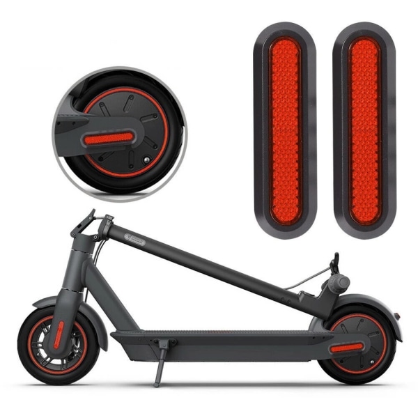 skootterin cover punainen Heijastimet Moottoripyörän turvaheijastin Heijastava tarra Universal Yhteensopiva polkupyörän, polkupyörän, vaunun kanssa