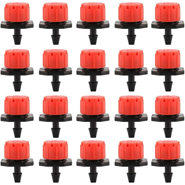 100 stk. Dryp-vanding Drypper, Have-Emitter Sprinkler Dyser, 360° Justerbar Automatisk Dryp Vanding til Planter