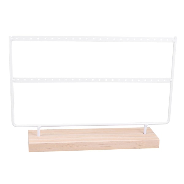 Ørepynt Stativ Ørepynt Display Stativ Soverom Display Stativ Smykke Oppbevaringsstativ Halskjede Display H White 20.5X14cm