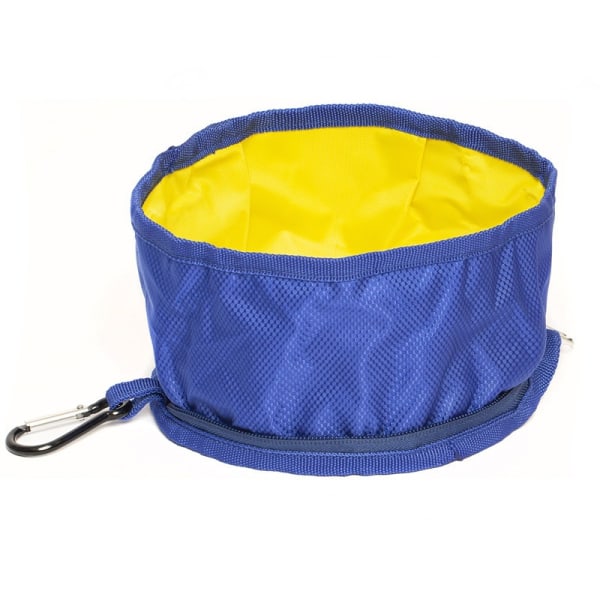 Foldbar Hundebolle. For Hund Pet Bowl - Blå - Utendørs Bærbar Matutstyr