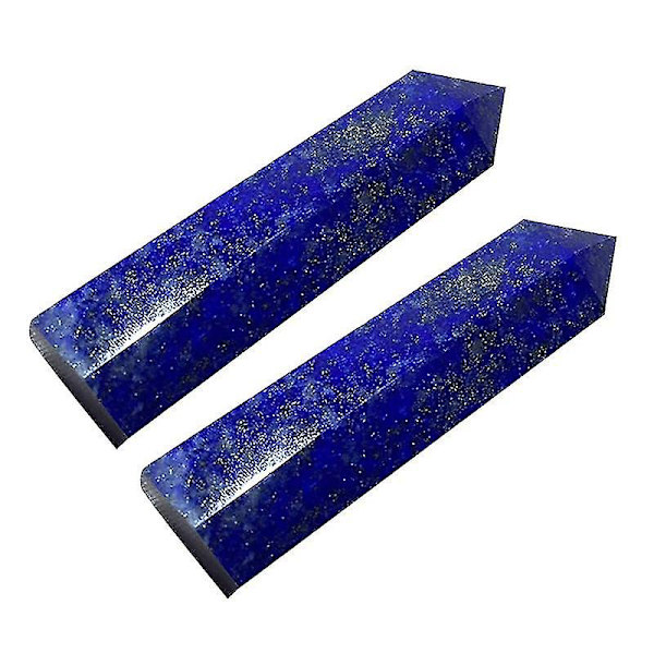 3x Lapis Lazuli Naturlig Kristallpelare Sten Dekoration 5-6cm