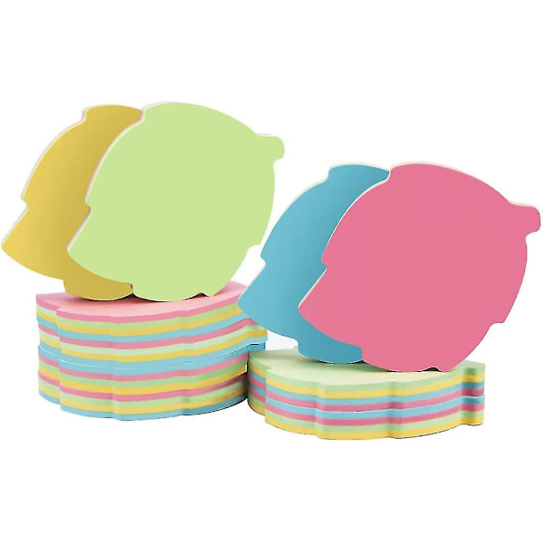 1000 Ark Sticky Notes i Blandet Pakke med 4 Farver - Bulk Køb Leaf
