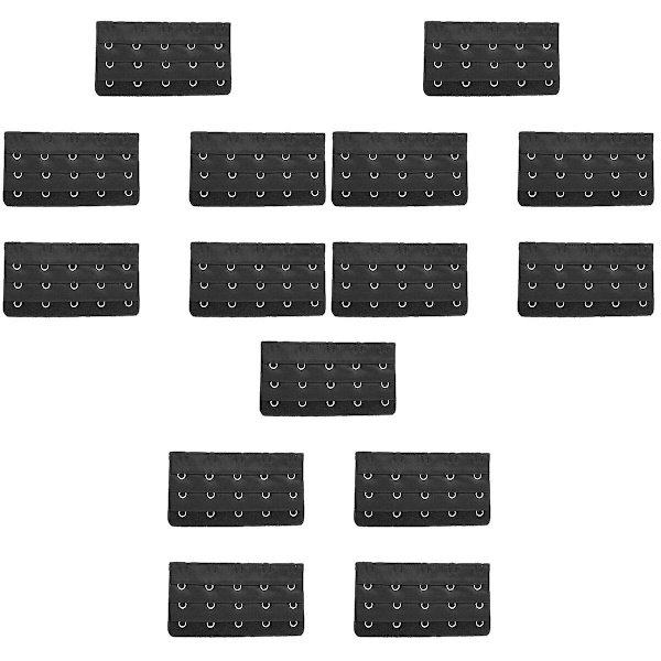 15 st Kvinnors Elastiska BH-förlängare 3 Rad 5 Hakar BH-förlängare Förlängningsband 15 pcs