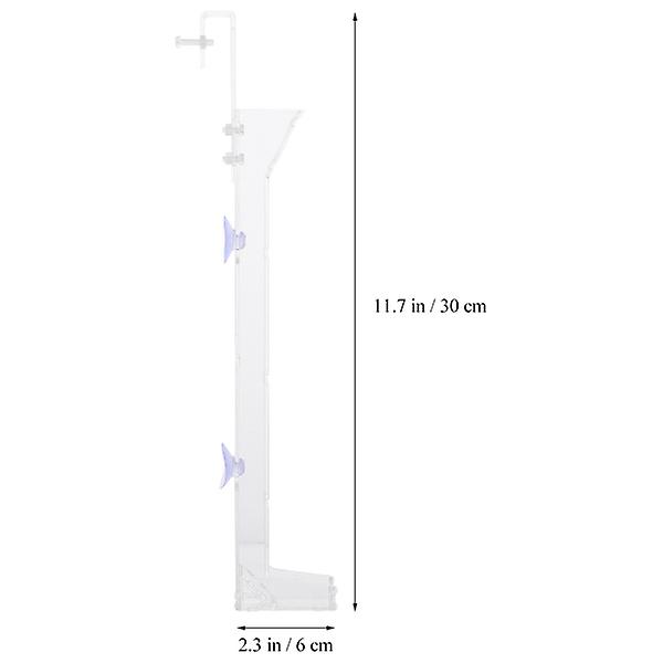Räkfoder-rör Fisk Räkfoder-rör Transparent Räkfoder-verktyg Transparent 30X6X3CM Transparent 30X6X3CM