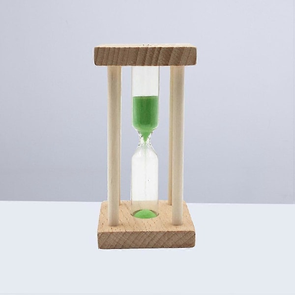 RYI)Mini Timglas Sandur En Minut Sandtimers Sandklocka Heminredning Barnpresent (Grön Sand)