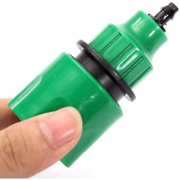 Hageslange Rør Enveis Adapter Kran Kobling Fittings For Vanning (6 stk, Grønn)