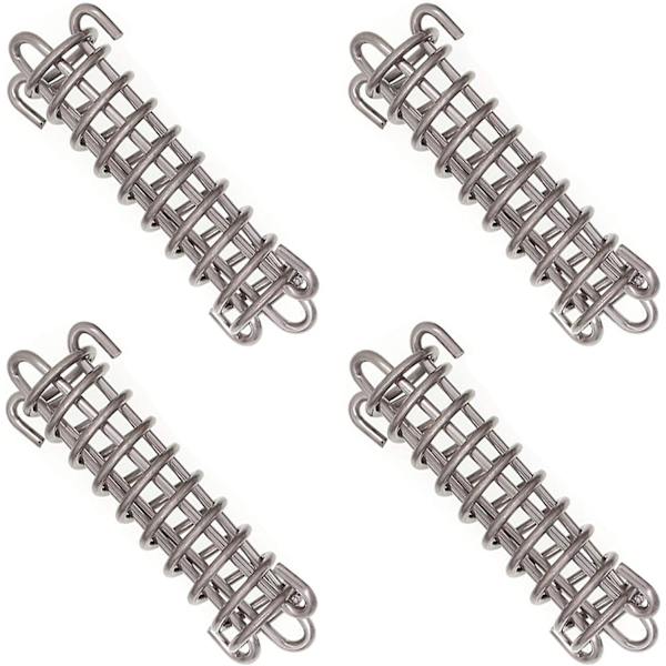 Sejl Skygge Tilbehør Teltet Heavy Duty Rope Spring Trampolin 4 Stykker Metal Tilbehør Fjedre Til Udendørs Camping Vandreture Rejse Picnic Strand Teltet A