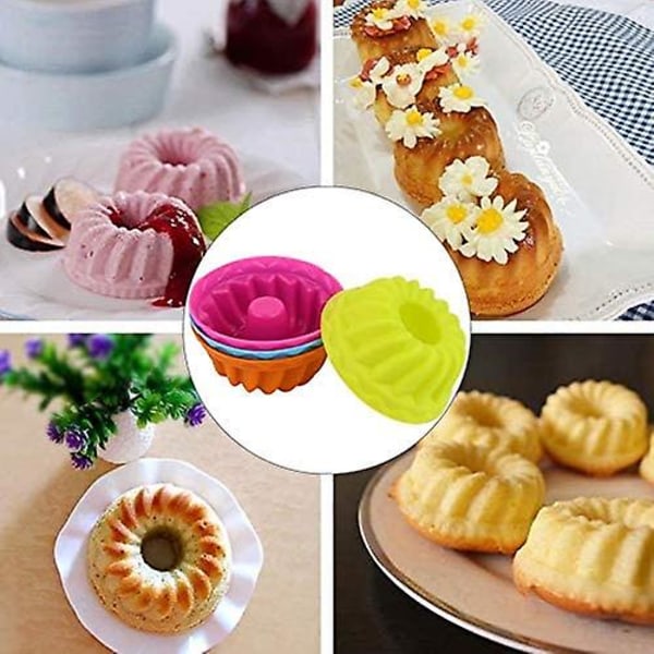 Muffinform, Mini Græskar Silikone Cupcake Bageforme Nonstick Kage Muffinforme
