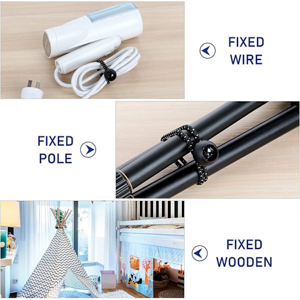 Snören 6 tum 50 st Tarp Boll Bungee Heavy Duty Canopy Fästband för Tältdukar, Camping, Skydd, Last, Hålla Trådar, Tältstänger med U