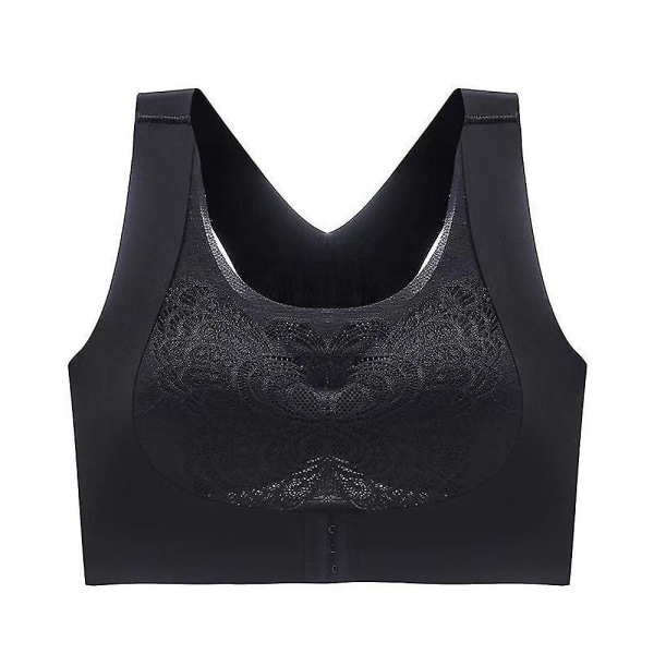 Sømløs Beauty Back Undertøy Sports BH Sexy Push Up Bralette Lingeri Yoga BH 3XL Svart 3XL Black