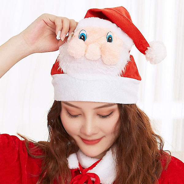 Julhatt Tomtehatt Tomte Ansikte Julhatt Julhatt Julhatt Tjock Plysch Jultomte Huvudband