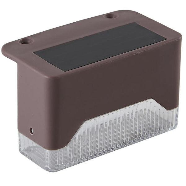 LED Sporbelysning Græslampe Terrasse Landskab Lampe Sti Solcellelamper Havevæglampe Solcellehegnlys White one 8X4.9cm