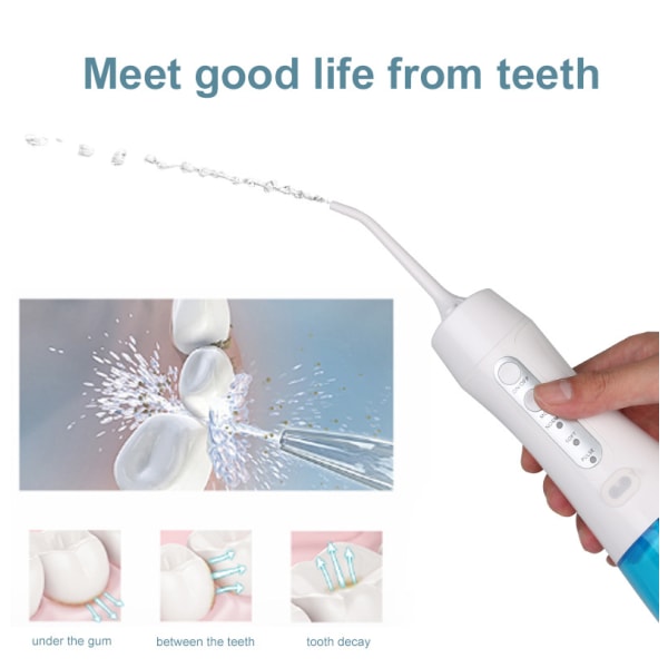 Dental Oral Irrigator johdoton hampaiden puhdistusaine Water Flosser Cordless hammaslangalla