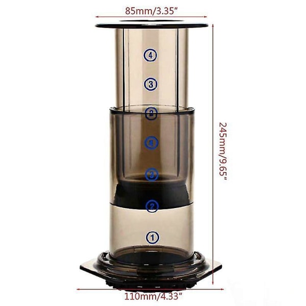 Kaffe Maskine Manuel Tryk Pot Manuel Kaffe Maskine Brun