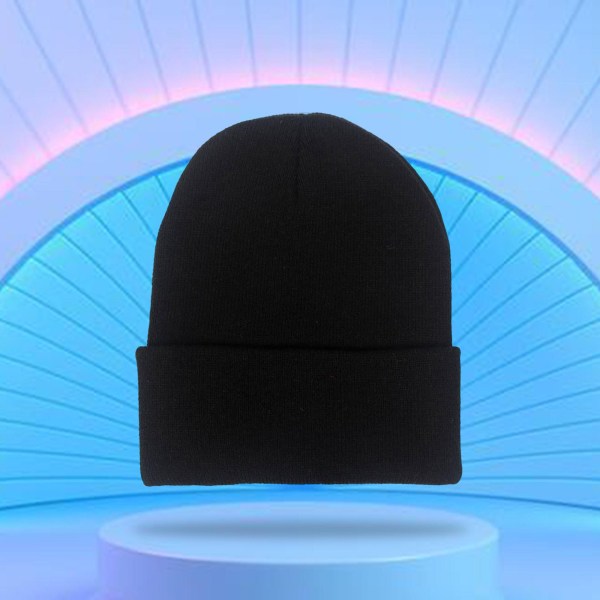 Stickad Mössa Vuxenmössa Kallt Väder Camping Cykelmössa 1x Stickad Hatt