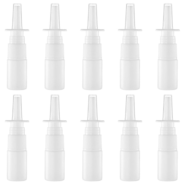 20 st Nasala Sprayflaskor Dimsprayflaskor Tomma Reseflaskor Plastsprayflaskor (10ml) White