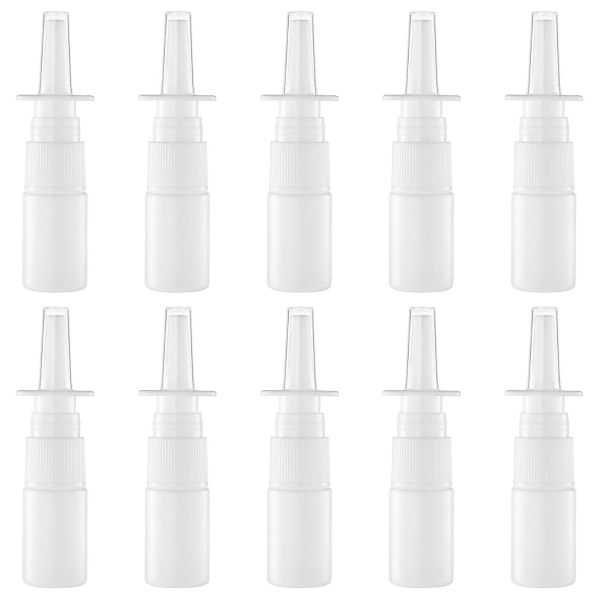 20 st Nässprayflaskor Dimsprayflaskor Tomma Resestorlek Sprayer Plastsprayflaskor (10ml) White