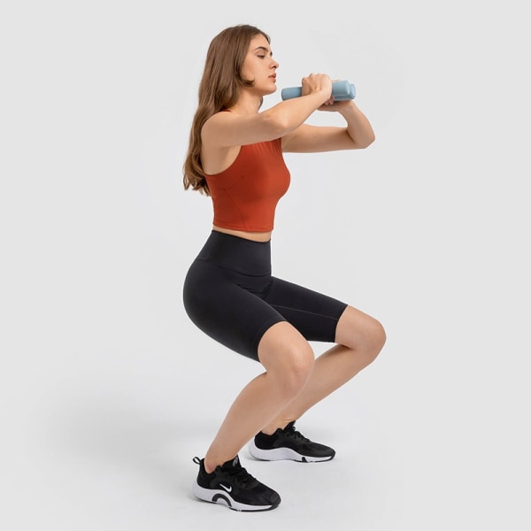 2 STK Workout Crop Tops til Kvinder Cropped Racerback Halter Neck Shirts Ærmeløse Yoga Tops Pack