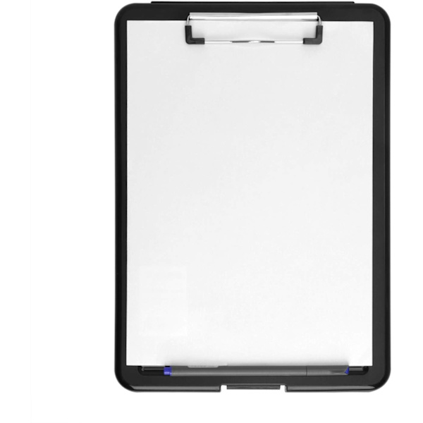 A4 Heavy Duty Opbevaringsklipbord, Skrivepude Filmapper med Opbevaringsrum Business Office Dokument Holder Medicinske Klipborde