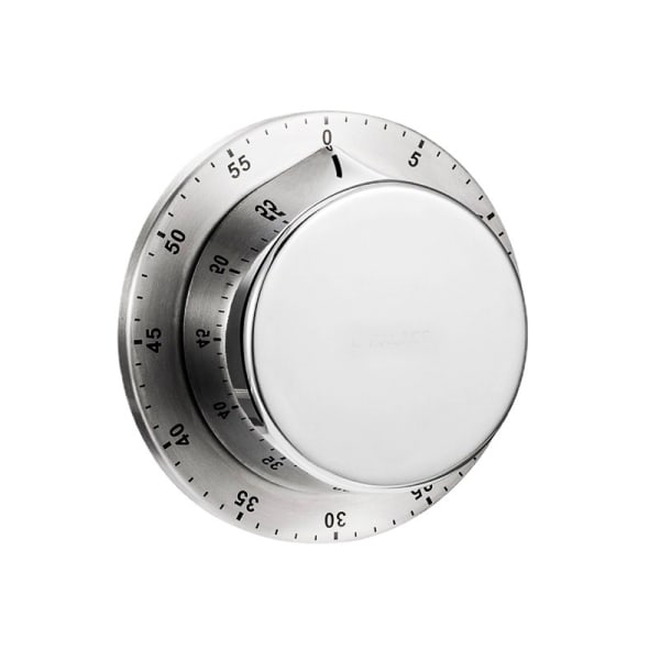 Kitchen Timer, Chef Cooking Timer Clock with Loud Alarm, No Batteries Required,  Mechanical - Magnetic Backing, Exquisite Stainless Steel Body