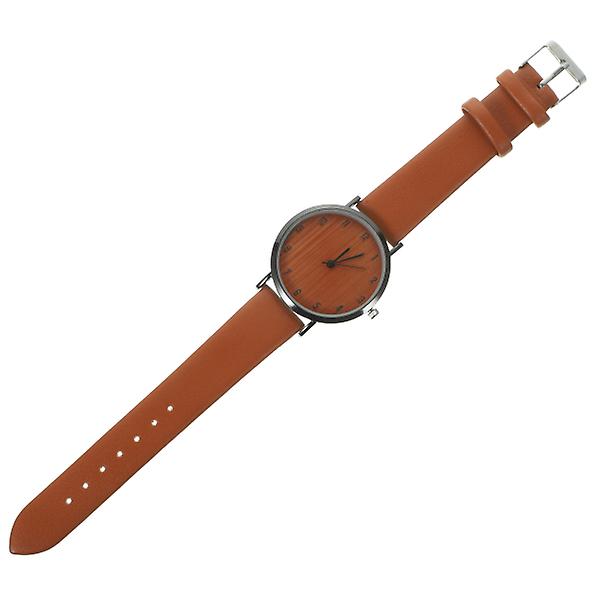 Women Wrist Watch Stylish Watch Leather Strap Wrist Watch Simple Style Wrist Watch DecorBrown0.8X4X23.8CM