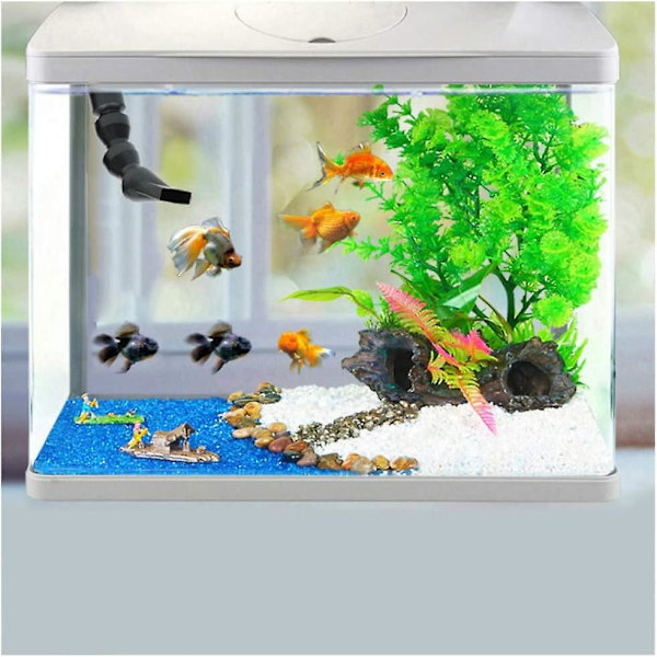 Akvarium 360° drejelig Andenæb Vandudløb Fleksibel Plast Akvarium Vandudløb 20mm Akvarium And Flad Dyse Pumpe Endestykke (4 stk, Sort)