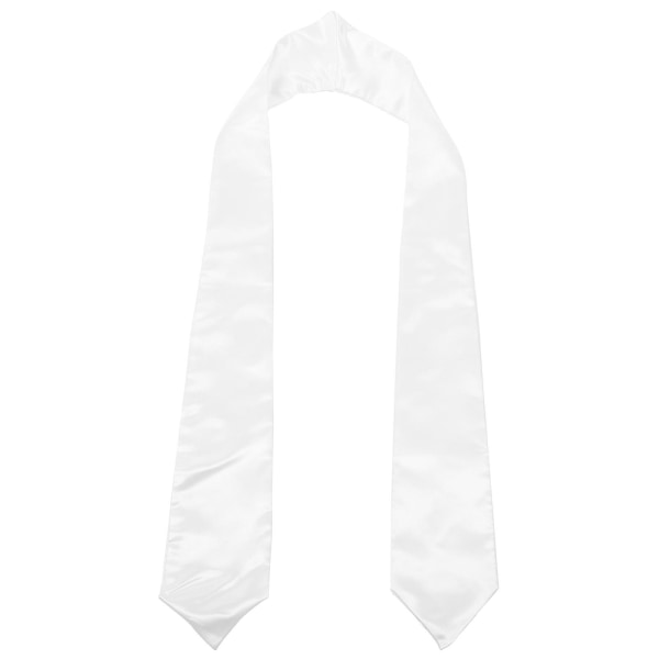 Examenssjal Unisex Enfärgad Examenssjal Sash Examenssjal Hedersbälte Vit 180X12X0.1CM White 180X12X0.1CM