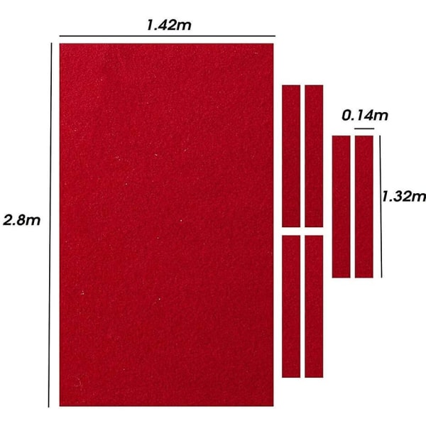 Billardduk for bord i standardstørrelse (9 fot) - Grønn 2,8 m 2.8 m Green