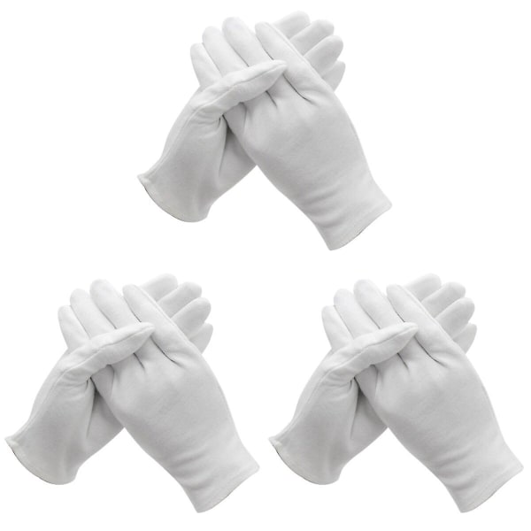 36 Pairs  Of One Bag Wear Resisting Mitten Cotton White Gloves Etiquette Work Gloves (medium Thicken