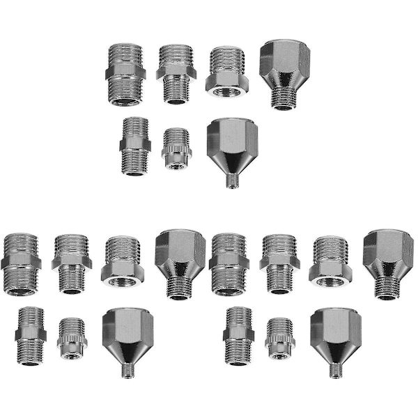 3 Set / 7 st Airbrush-adapter Snabbkoppling/Avkoppling Koppling för Airbrush-slang 3 Set 2X1.1cm 3 Sets 2X1.1cm