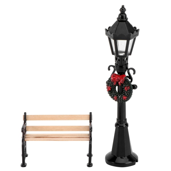 2 stk Simulerings nattlampe dekor Miniatyr stol ornament Mini hus forsyning Assortert farge 12x2.5cm Assorted Color 12x2.5cm