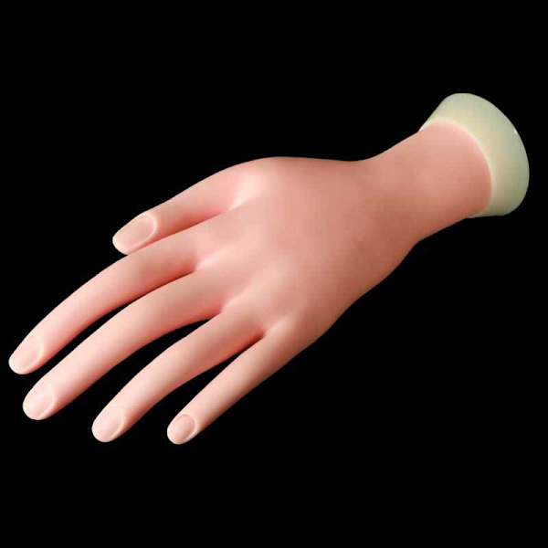 2-pack träningshand, nagelträningshand, falsk hand för nagelövning, flexibel rörlig falsk hand manikyrövning också