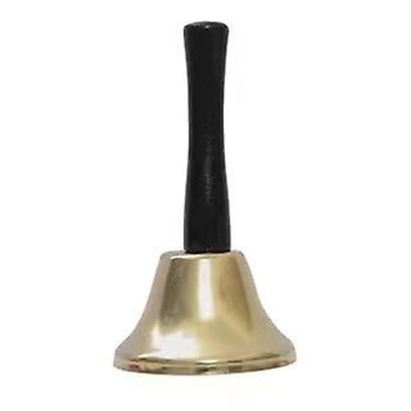Klassisk Metal Håndklokke Sølvfarvet Håndholdt Høj Lyd Serviceklokke Til Kontor Køkken Bord Hotel Disken Reception Restaurant Bar Ringer Alarm (3 stk)
