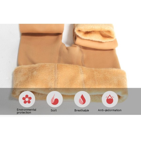 Varmfodrade leggings för kvinnor för kvinnor - tjocka sammetstights thermal colour S(40-75KG)