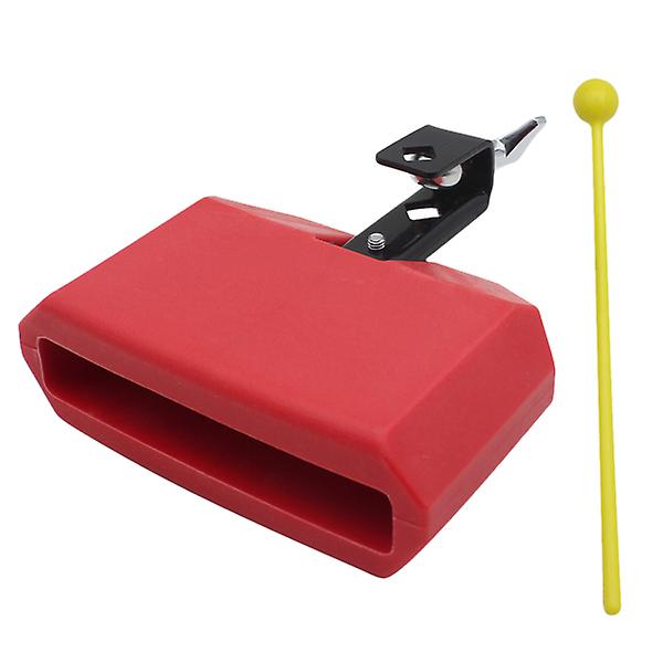 Plastisk Latin Percussion Bærbar Tromme Percussion Musikktilbehør Kuleklokke Slitesterk Trommetilbehør Red 16.5X15.2 CM