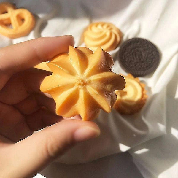 Hårnål Kakor Simulation Hår Rolig Kex Sido Clip Hårprydnad Blomma kakor Flower cookies