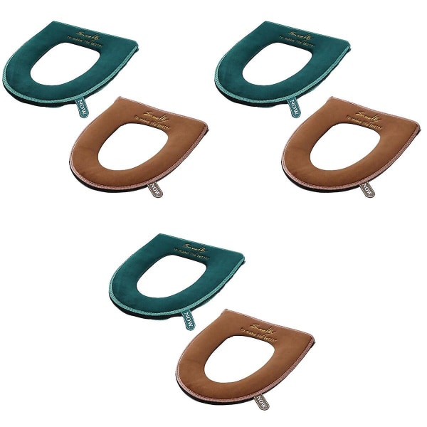 6 st Toalettlock  Vinter Varma Toalettlock Kuddar Med Blixtlås 6 st 43X37CM 6 pcs 43X37CM