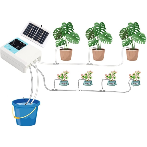 Vanligt bevattningssystem, bevattningskontroller, växtbevattningssystem 3,7v power USB laddning Automatisk bevattningskontroll för trädgårdsväxthus