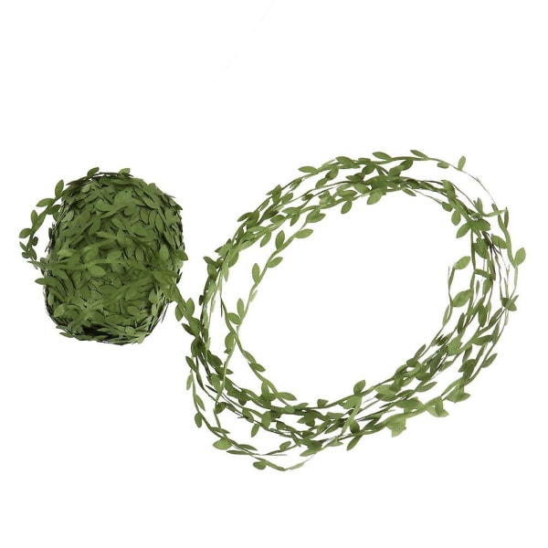 1 kpl Riippuva Rattan-Vitsin Lehti Kranssi DIY Teko-Viiniköynnös Kasvillisuus VihreäX2.5CM Green X2.5CM