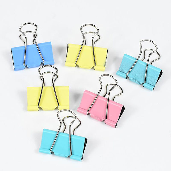 24 Farvede Lange Haleklemmer Metal Bill Klemmer Multi Specifikation Sort Dovetail Klemmer Kontor Kjole Bindende Klemme