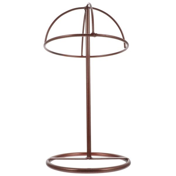 Hattstativ Hodet Display Stativ Jern Hattstativ Hatt Display Holder Butikk Parykk Display Stativ Red 30x16x16cm