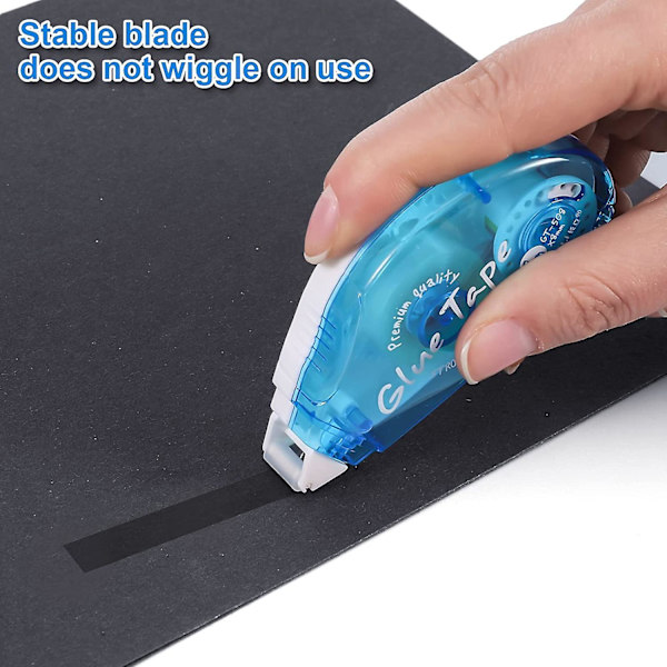 8m X 8mm Limtejp Rulle, Limtejp Penna Löpare Punkter Dubbelsidig Tejp Dispenser För Korttillverkning, Journal Och Scrapbooking (2st, Färg Slumpmässig)