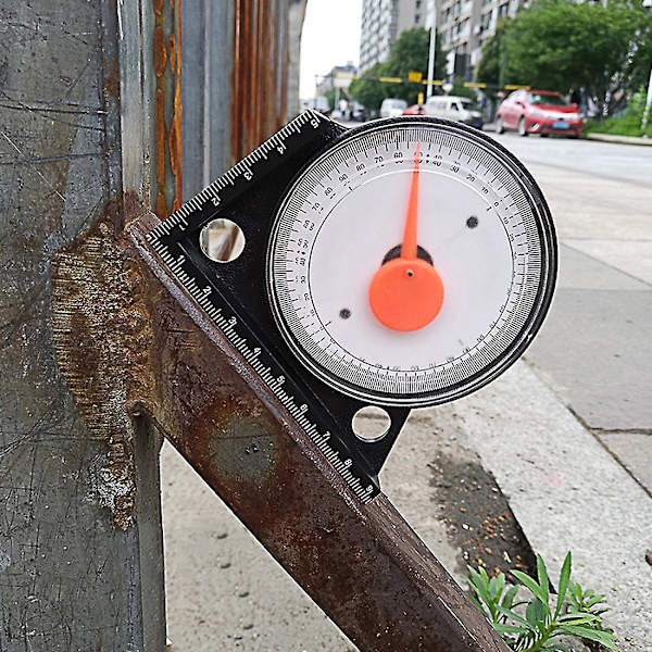 Mini Inclinometer Måleværktøj Vinkelmåler Hældningsmåler Vinkel Finder Klinometer Hældningsvinkelmåler Med Magnetisk Base (1 stk, Sort og Hvid)