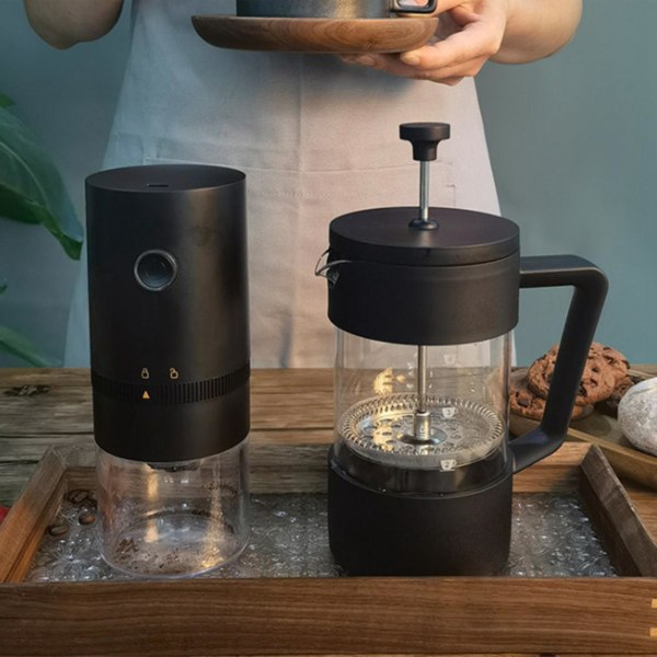 Usb genopladelig kaffekværn Professionel kaffebønnemølle maskine kompatibel med nødder Bønner Krydderier Korn