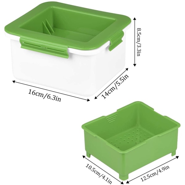 Tofu Press, Tofu Vattenpress, Avlägsna Vatten Från Tofu Automatisk För Bättre Smak, Livsmedelsklassad Plast, Effektiv Tre-lagers DesGreen Green