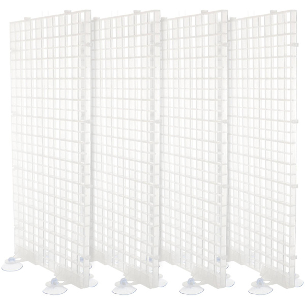 Plastikbakker Akvarium Filterplade Akvarium Bundadskiller Ægkasseadskiller Akvarium Filterpanel 30*15cm
