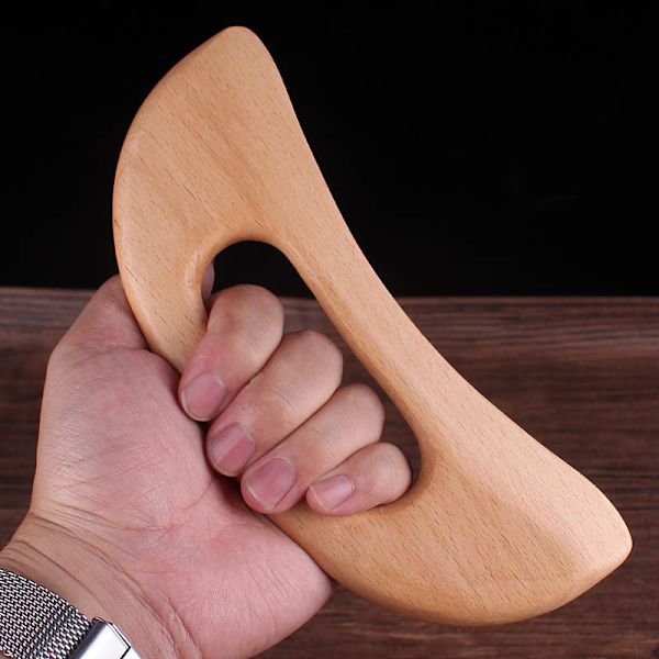 Scienlodic Gua Sha -hierontakirjain työkalu kahvalla (hartsi) Suurempi Guasha -raaputusväline selän, kaulan, kasvojen, jalkojen hierontaan, imusolmukkeille
