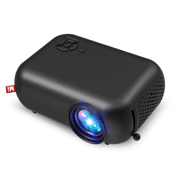 Projektor, Native 1080P Bluetooth -projektor med skärm, Bärbar utomhusfilmprojektor kompatibel med smartphone