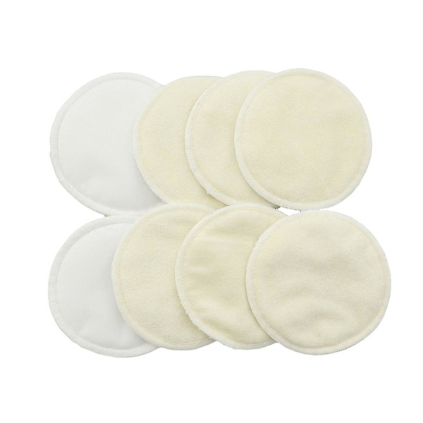 10 stk. Brystpude Vaskbar Mor Åndbar Bambusfiber Brystpude Lækagesikker Genanvendelig Brystpude (beige)Beige1 Beige 10Pcs